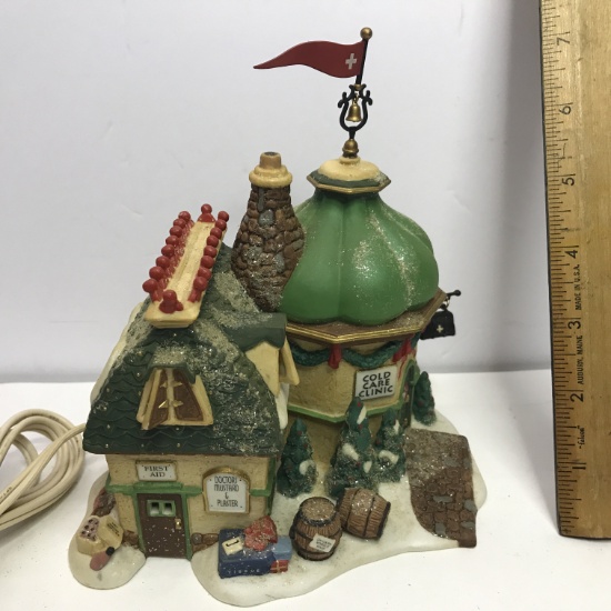 Department 56 North Pole Series "Elf Land Cold Care Clinic" Lighted Village House