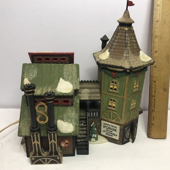 Department 56 North Pole Series "Elfin Forge & Assembly Shop" Lighted Village House