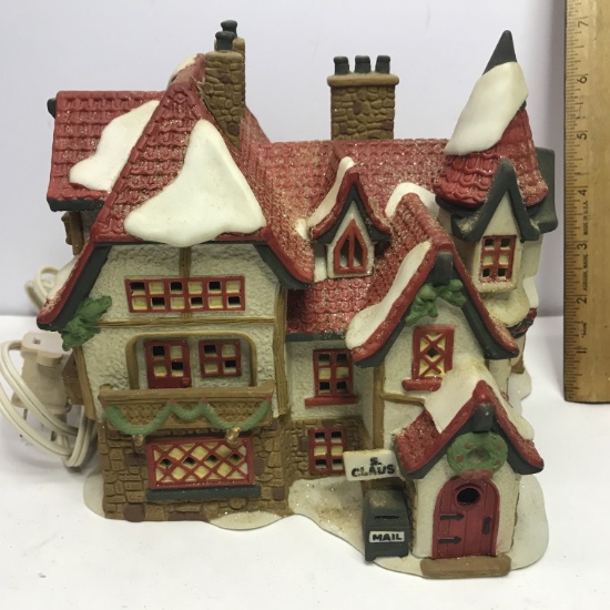 Department 56 North Pole Series "Santa's Workshop" Lighted Village House