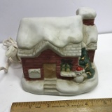 Porcelain Christmas Village Lighted Building