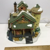 Porcelain Christmas Village Lighted Mill House