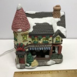 Porcelain Christmas Village Lighted Bakery