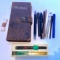 Vintage Pencil Case Full of Art Pens & Misc.