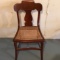 Vintage Birds Eye Maple Cane Bottom Chair