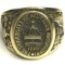 14K Solid Gold University of Southern Mississippi Class Ring 1983