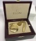 Gorgeous Gold Tone Elgin Pocket Watch, Pocket Knife with Fob in Wooden Lined Case & Box