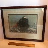 Vintage Locomotive Print