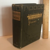 1882 Tennyson's Poems Hard Cover Book