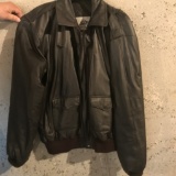Black Men's Leather Jacket by Burk's Bay