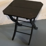 Antique Wooden Folding Side Table