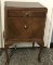 Vintage Burled Wood Drop Front Cabinet