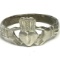 Vintage Sterling Silver Friendship Claddagh Irish Ring Size 6