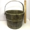 Primitive Firkin Sugar Bucket Signed C.L. Lane Company