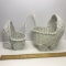 Pair of Wicker Baby Carriages for Large Dolls