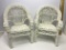 Pair of Wicker Doll Chairs