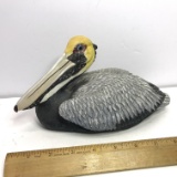 Adorable Molded Resin Pelican Figurine