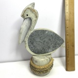 Wooden Pelican Figurine