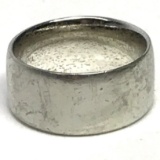 Sterling Silver Thick Band Size 6