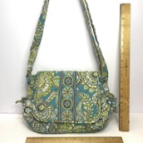 Pretty Vera Bradley Quilted Purse with Adjustable Long Strap