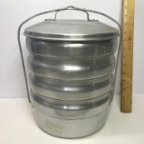 Vintage Aluminum Regal Ware Stackable Picnic Camping Pots