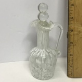 Hand Blown Art Glass Pitcher with Stopper