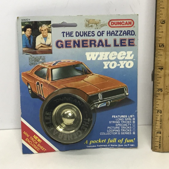 1981 "The Dukes of Hazzard" General Lee Wheel Yo-Yo - Unopened