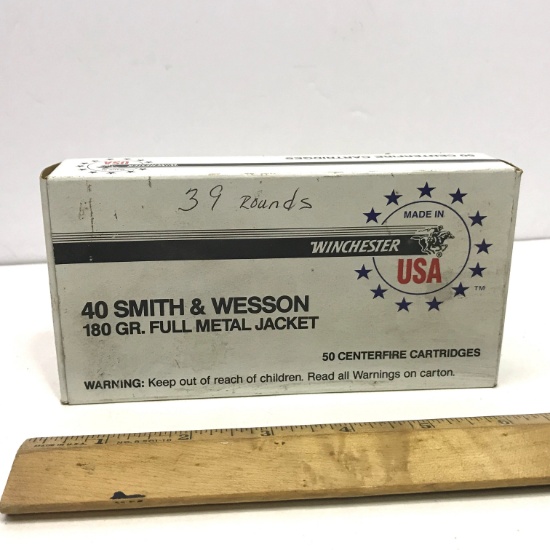 39 Smith & Wesson 180 Gr. Full Metal Jacket