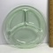 Vintage Vaseline Glass Divided Dish