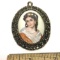Vintage Limoges France Cameo Style Pendant