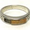 Vintage Sterling Silver Band with Stone Inlay