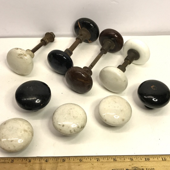 Lot of Vintage Porcelain Door Knobs