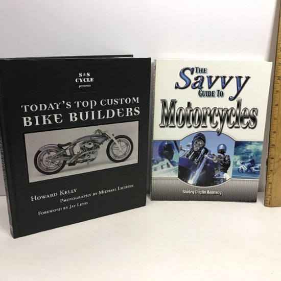 "Today's Top Custom Bike Builders" & "The Savvy Guide to Motorcycles"
