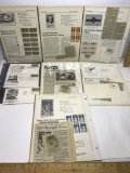 Lot of Vintage Commemorative Stamps & First Day Issue Stamps