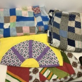 Gorgeous Lot of Vintage Handmade Quilt Toppers, Quilt Squares & Quilt Pieces