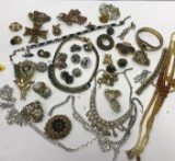 Lot of Vintage Jewelry Parts & Pieces for Crafts or Jewelry Making