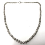 Vintage Sterling Silver Beaded 16