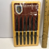 Vintage Sheffield Regent Steak Knife Set - Never Opened