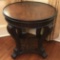 Wooden Side Table w/Heavy Carved Legs