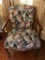 Vintage Arm Chair w/Upholstered Cat Print
