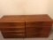 Dixie Mid-Century Modern Teak Scova 8 Drawer Dresser