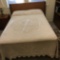 Full Bed w/ Dixie Wooden Headboard w/Wicker Front & Linens