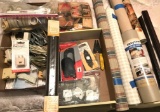 Lot of Drawer Linens, Mouse Traps, Wire & Misc