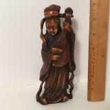 Vintage Carved Oriental Figurine Handcrafted in Italy