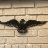 Vintage Brass Eagle Wall Hanging