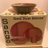 16 Pc. Gold Dust Sienna Serving for Four