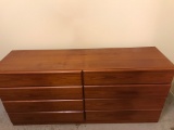 Dixie Mid-Century Modern Teak Scova 8 Drawer Dresser