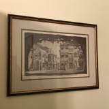 Framed and Matted Oriental Print