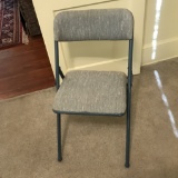 Costco Folding Metal Chair w/Upholstered Seat