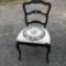 Black Ribbonback Accent Chair