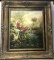 Beautiful Original Oil Painting of Parrots Signed 